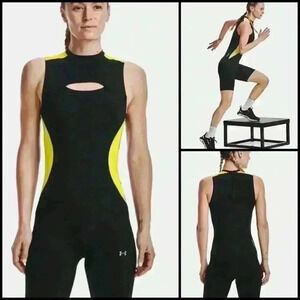 Under Armour Rush HeatGear 80’s Pack Short Gorpcore Athleisure Bodysuit Size M